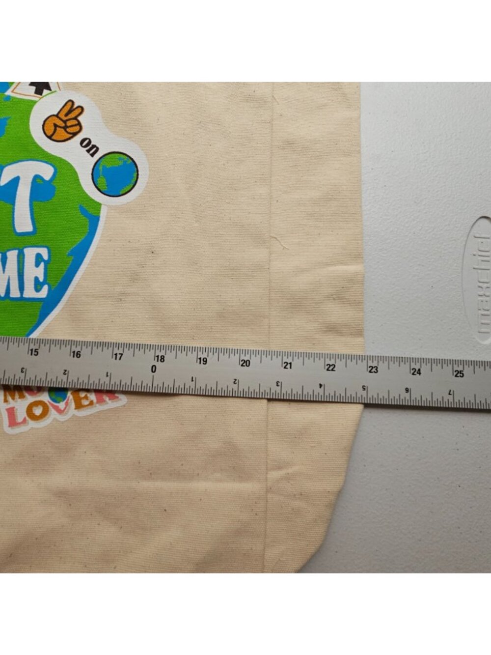 ModCloth Tote Bag Cream Home Sweet Home Earth Day 100% Cotton Packable Travel - Picture 6 of 16